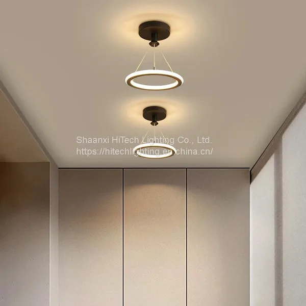 Creativity LED Chandeliers Lamps For Living Room Bedroom Corridor Indoor Ring Lighting Lights Ceiling Mount Luminaire Lustre photo-4