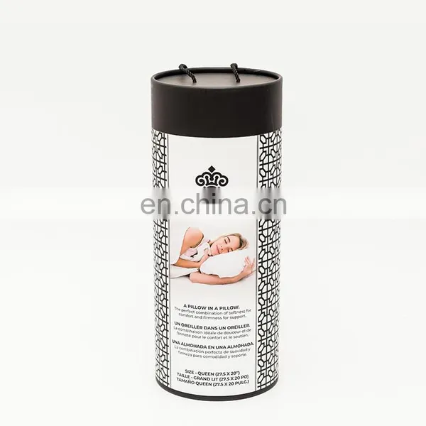Bio-friendly Cylinder Paper Tube with String Custom Round Cardboard Tube Recyclable Pillow Packaging