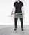 Crack Coating Zip Pocket Slim Baggy-Sweatpants Standard Sports