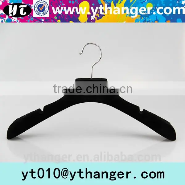 YY0545 Purple Velvet Wedding Dress Shop Plastic Hanger With Antislip Notches photo-5