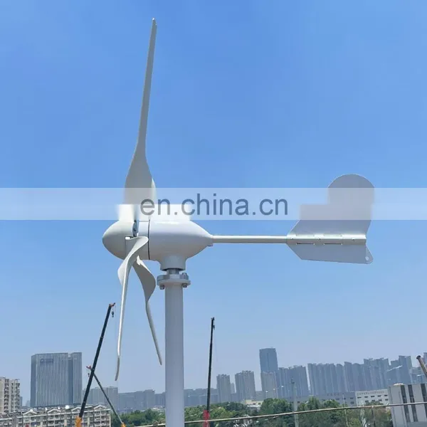 Hot Sale 100W 200W 300W 400W 500W 12V/24V/48V Horizontal Axis Wind Generator Small Wind Generator Price photo-2