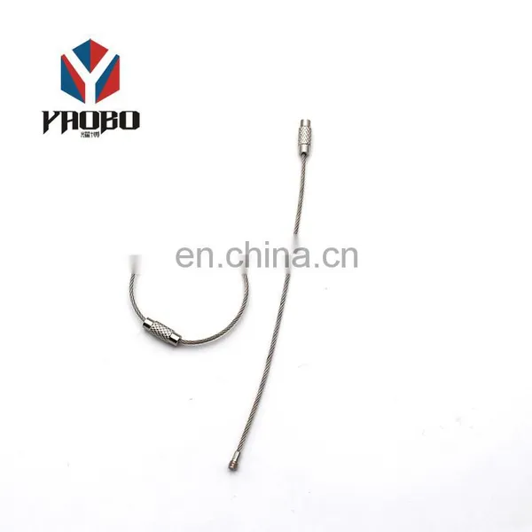 Quality Primacy Wire Keychain Custom Logo Key Ring With Screw Blank Sublimation Keyring photo-2