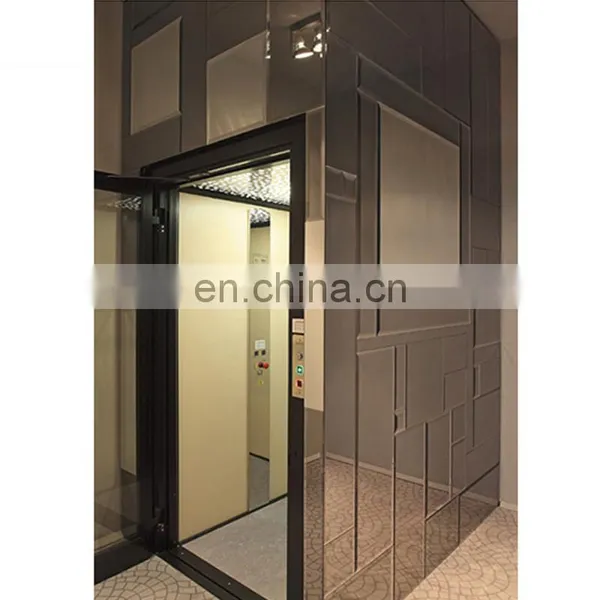 Luxury Decoration Cabin Office Speed 1.0m/s-2.5m/s 4 Person Passenger Lifts Elevator photo-2
