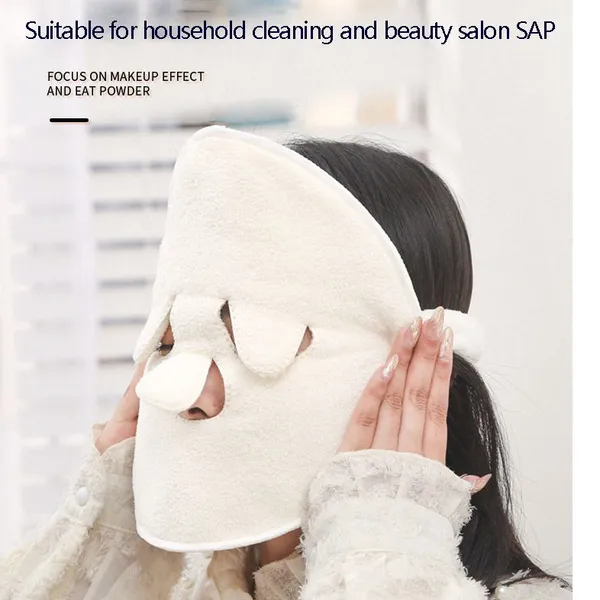 Facial Steamer Moisturizing for SPA Microfiber Towel Mask Reusable Face Towel Mask Cold Hot Compress photo-3