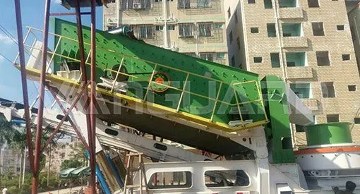 Mobile Limestone Gravel Sand Making Station Aggregate Rock Stone Mobile Silica Sand Making Machine photo-4