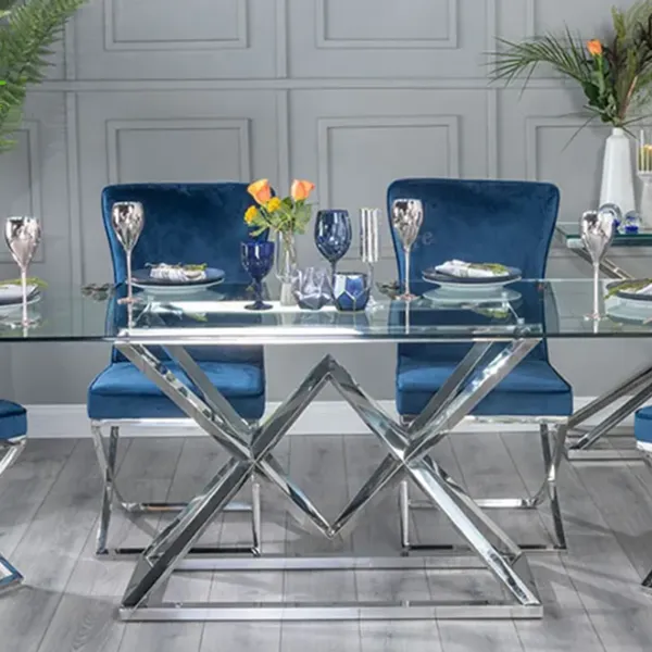 Wholesale Luxury Design Hotel Banquet Event Tables Stainless Steel Wedding Dining Tables photo-4