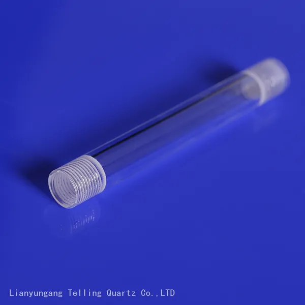 Quartz Tube With Thread Mouth At Both Ends photo-5