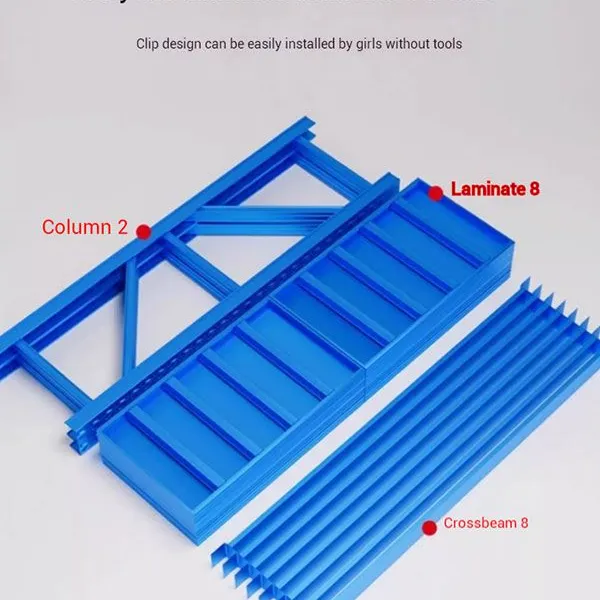 Heavy Duty Steel Shelving Bay 200kg Capacity - Industrial Workshop Storage Rack With Butterfly Snap Design photo-3