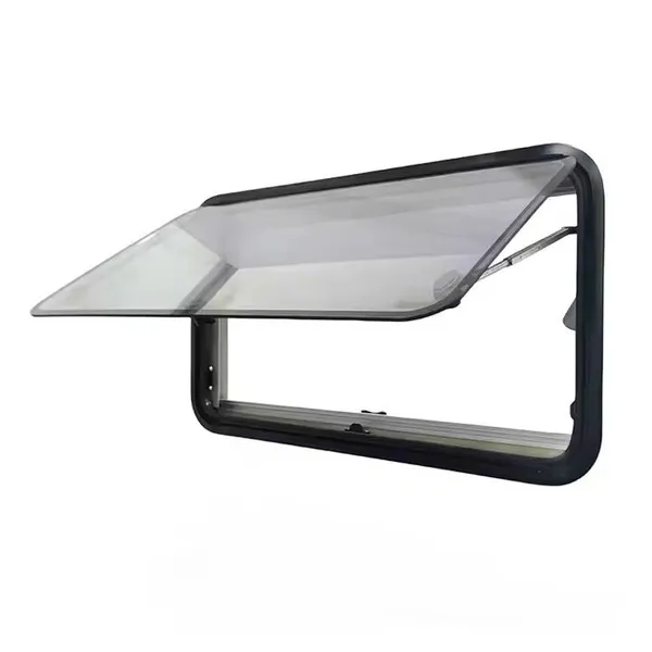 MAYGOOD Factory Supply MG20RW ECE Certificated Flat Radius Corner RV Caravan Trailer Acrylic Glass Window