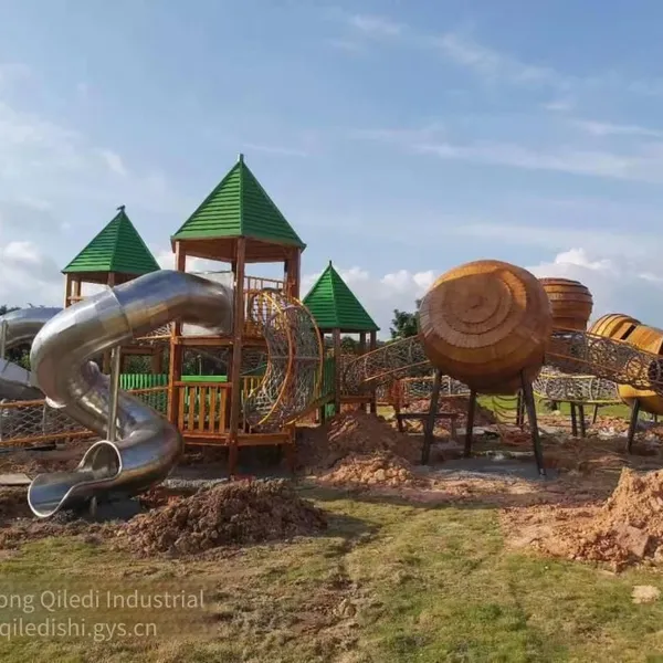 Overall Planning and Design of the Venue for Non-powered Non-standard Amusement Equipment. Stainless Steel Slides for Outdoor Parks.