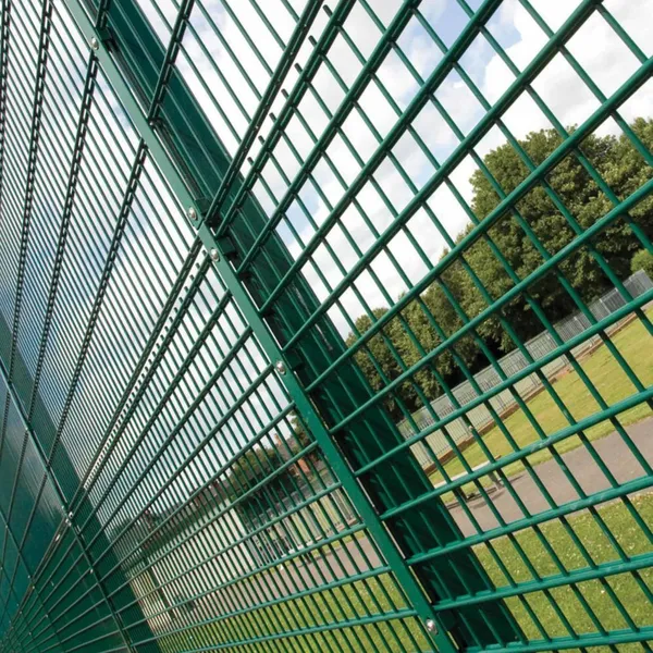PVC Coated Double Wire Fence Green Black Color for Commercial Security photo-2