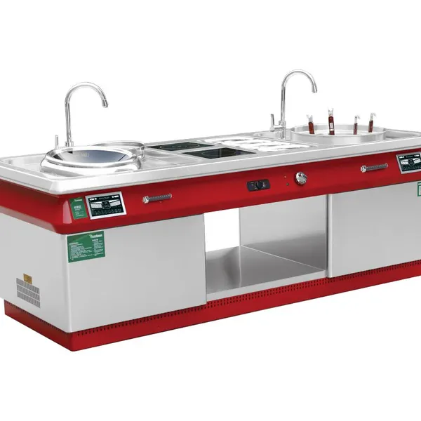 Luxury Commercial Combination Range Stainless Steel Cooking Equipment for Hotel Kitchen