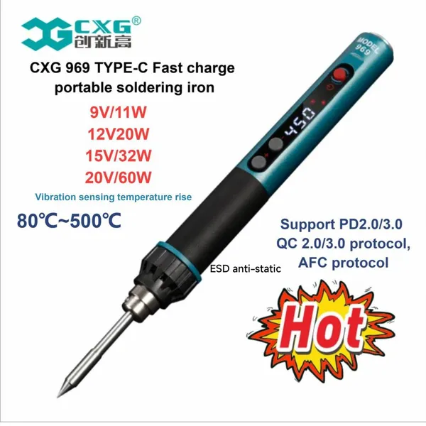 CXG 969 TYPE-C Fast Charge Portable Soldering Iron