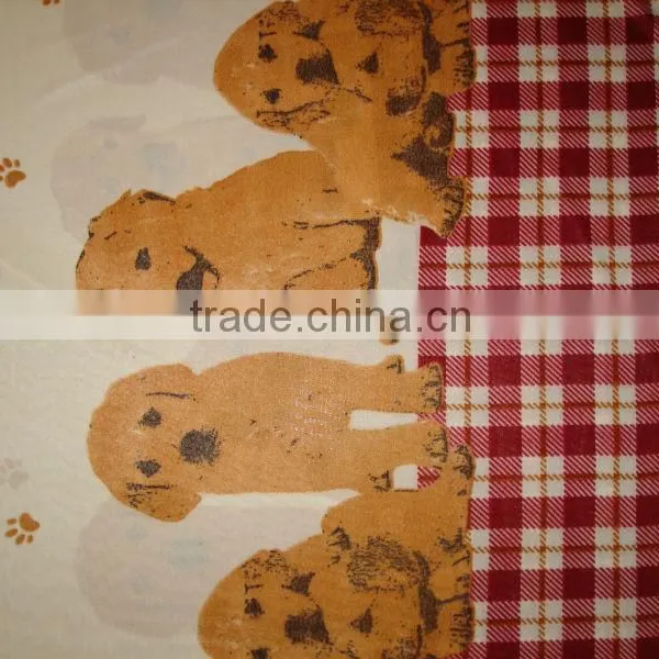 Dog Print Polar Fleece Blanket