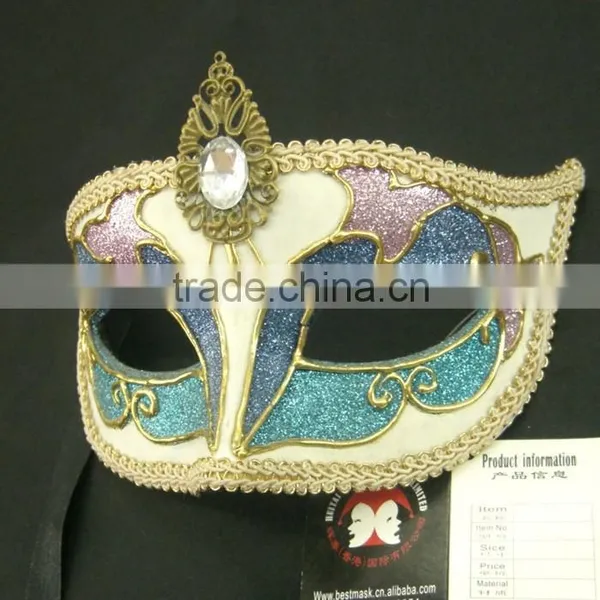 Carnival Mask in Face Shield With Jewel, PVC Mask photo-2