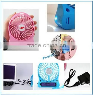 CE&ROHS Strong Wind Quiet Private Mould Battery and 5V DC Plug Usb Mini Fan/mini Electric Hand Fan photo-2