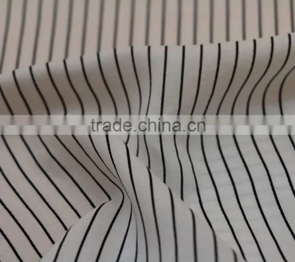 2017 Spring Top Selling Women Blouse Soft 100%Rayon 60S*60S Voile Plain Stripe Print Fabric photo-6