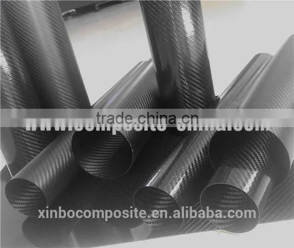 Thin Wall Thickness Carbon Fiber 3k Weave Tube of XINBO photo-2