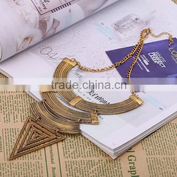 2016 Hot Vintage Geometric Triangle Jewelry Making Supplies Necklace photo-4