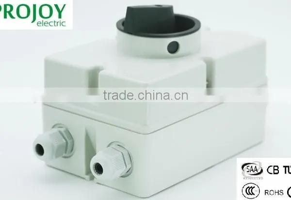 DC Isolator Switch Enclosure IP66 PV Solar 1500V 58A With Cable Connector photo-2