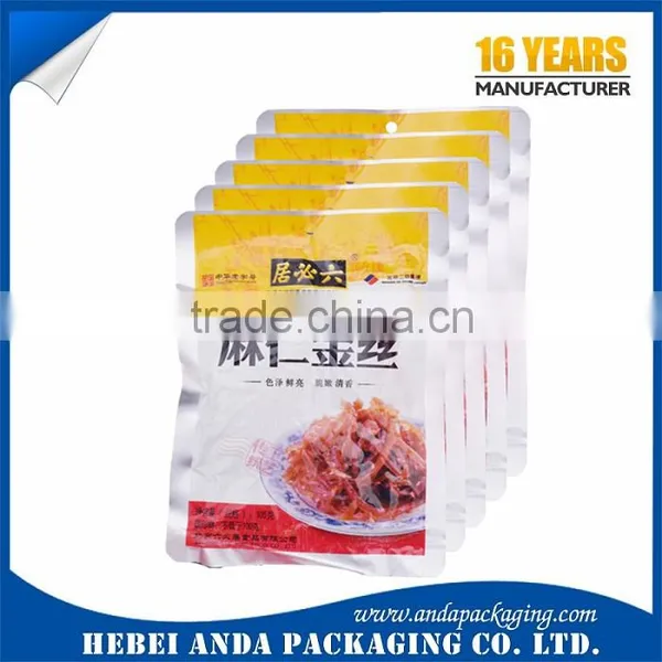 Food Grade Nylon Plastic Pouch Pickles Packaging Plastic Bag With Tear Notch/ Pickles Food Packing Bag photo-6