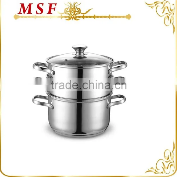 MSF-3409 Durable & Professional Stainless Steel Steamer Pot Corn Steamer Induction Base Quality Choice photo-2