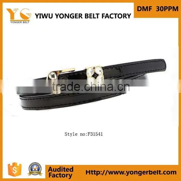 Good Quality Branded Rhinestones Leather Belt photo-3