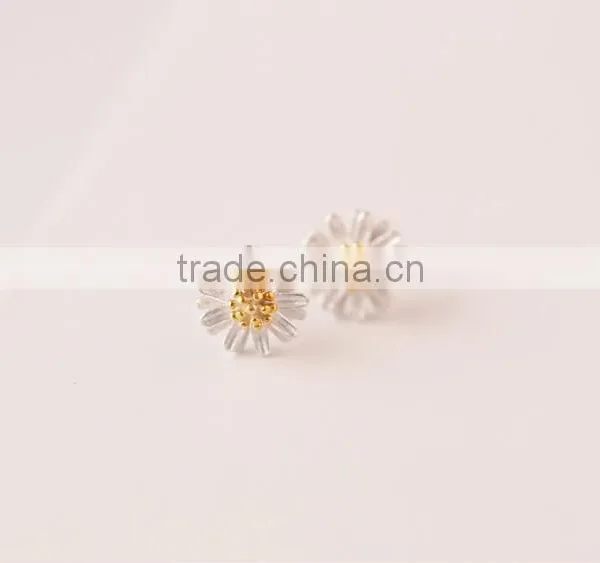 New Arrival Gold Tiny Delicated 925 Sterling Silver Daisy Fashion Jewelry Set for Wedding Party photo-6