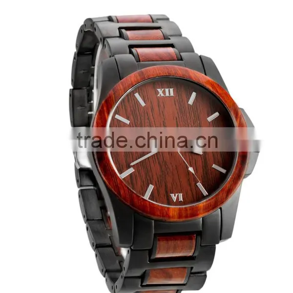 High Quality Miyota Movment Wood And Metal Watch Shenzhen Watch Factory photo-3