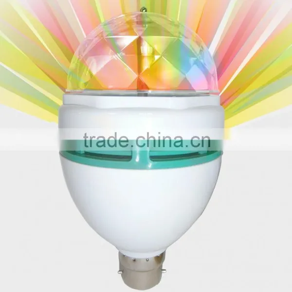 Party Favor Light Mini Led Decoration Full Color Rotating Laser Bulb Lamp photo-3