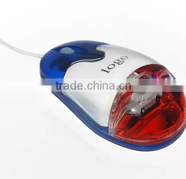 Computer Gift USB Wired Liquid Aqua Mouse With Light-up LED Logo photo-6