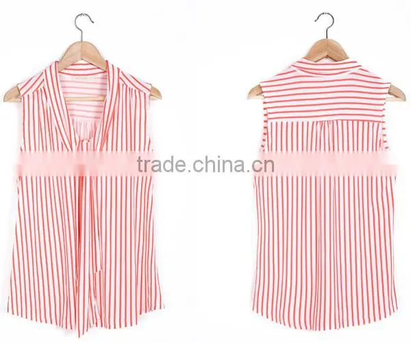 2016 Manufacturer Factory Supply Sleeveless Pink Women Tops Wholesale