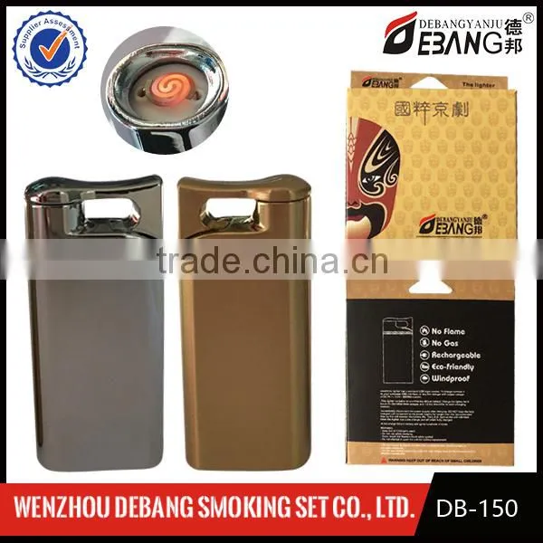 2015 Christmas Gift Usb Lighter Metal Material and Cigarette Usage Lighter Usb Quality Choice photo-3