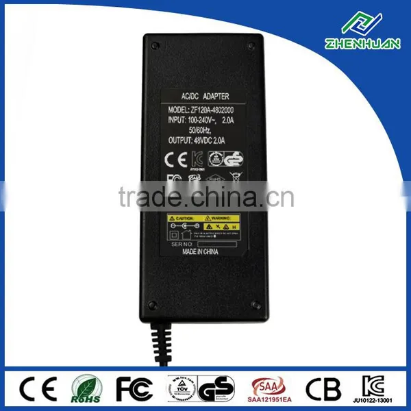 RoHS AC Adapter 48V 2A AC DC Adapter 48VDC Power Supply photo-6