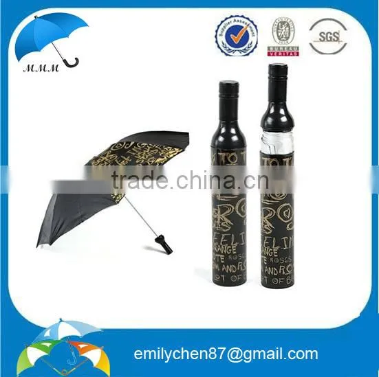 2014 Hot Bottle Umbrella-21inch Deco Umbrella-black