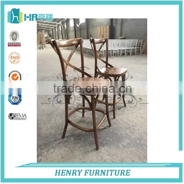 Beech Wood Cross Back Vineyard Chair For Dining Chair photo-3