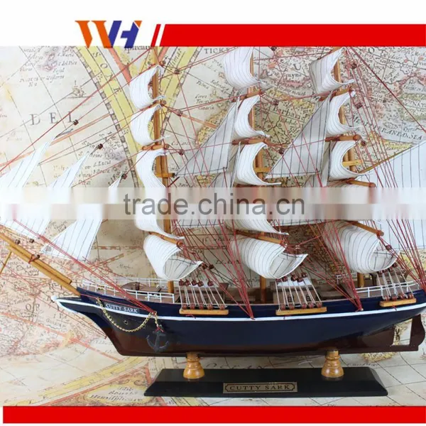 HOT Sale Handcrafted Desk Decor Fishing Sailing Boat Decor Gift