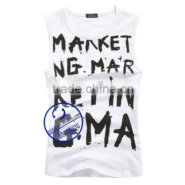 China Manufacturer Quality Custom Printed Hot Sale Mens Tank Top photo-5
