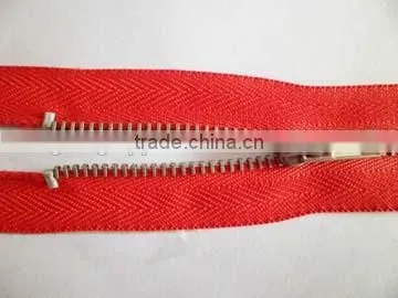3# Metal Aluminum Zipper Fastener Close End Zipper With Auto Locking Slider Leather Shoes Zipper photo-2
