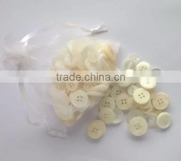 Assorted Sizes White Buttons for DIY,gift Craft, Gift Promotion and Kids Handicraft Making photo-2