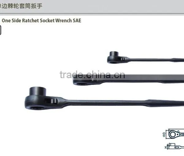 High Quality 40#cr Steel One Head Ratchet Socket Wrench Spanner With DIN Standard and Die Forged photo-4