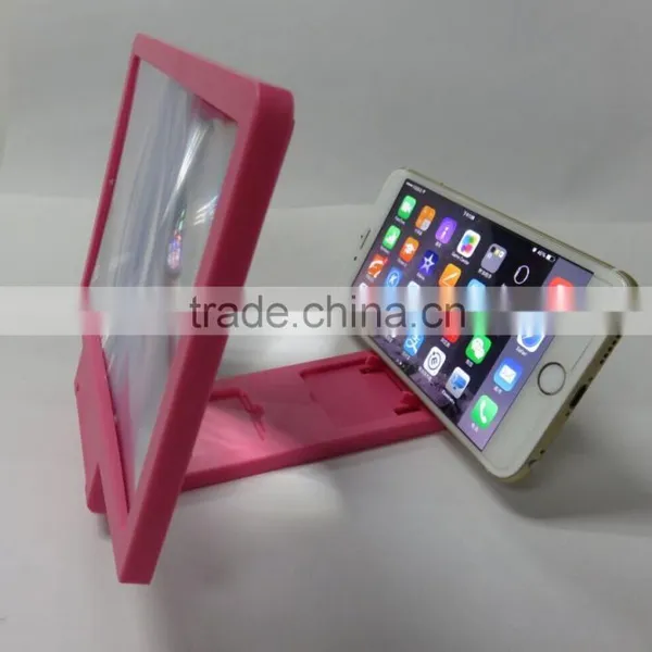 Cell Phone Screen Enlarger Magnifier Lens Portable Foldable Holder
