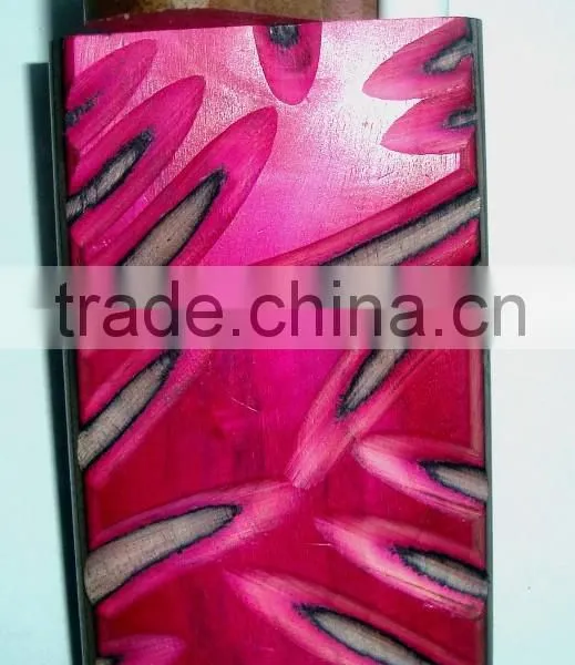 Designed Coloured Wood Dug Out Pipe photo-2