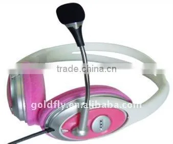 Computer Headphone (GF-LY7282) (headphone With Microphone/pink Headphone for Girls/pc Headphones)
