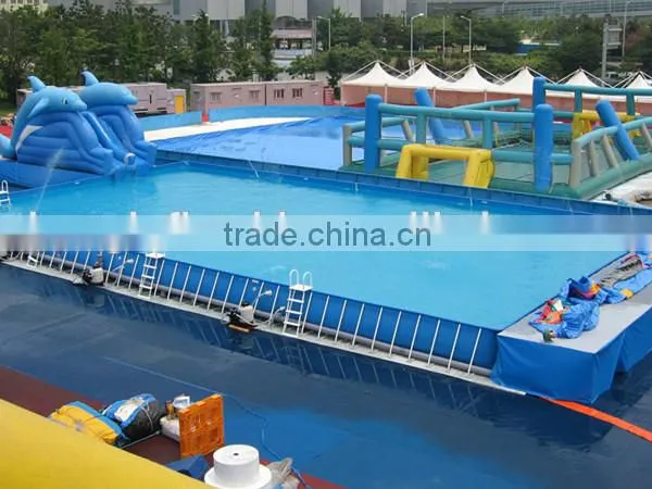 2016 New Top Selling Non Inflatable Pool, Metal Frame Swimming Pool With Water Slide, Custom Inflatable Pool photo-4