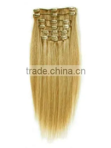 Wholesale Discount 100% Human Remy Cheap Indian Hair Clip in Extensions photo-6