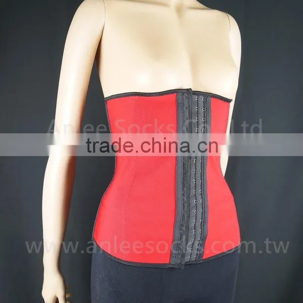 Kim Kardashian Style Steel Bone Corset Latex Waist Trainer Waist Cincher