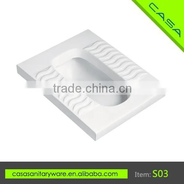 Sanitary wares chinese squatting wc pan without fender                        
                                                Quality Choice