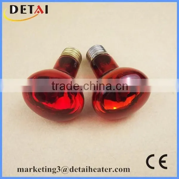 No Harmful E27 Reddish Light 220V Quartz Infrared Heater Bulb photo-3