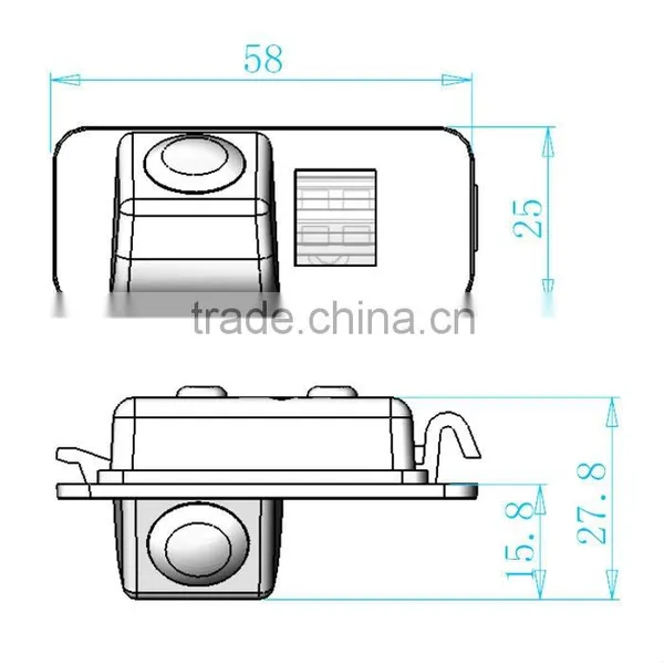 2015 Hot IP68 Waterproof 12V OEM Car Rear View Camera For Ford Mondeo photo-6